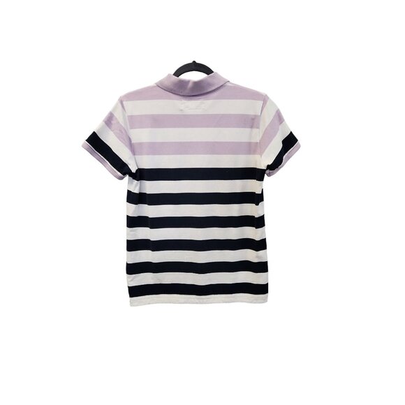 Orvis women's S Purple Striped Short Sleeve Pullover Polo 2182 - Picture 2 of 8